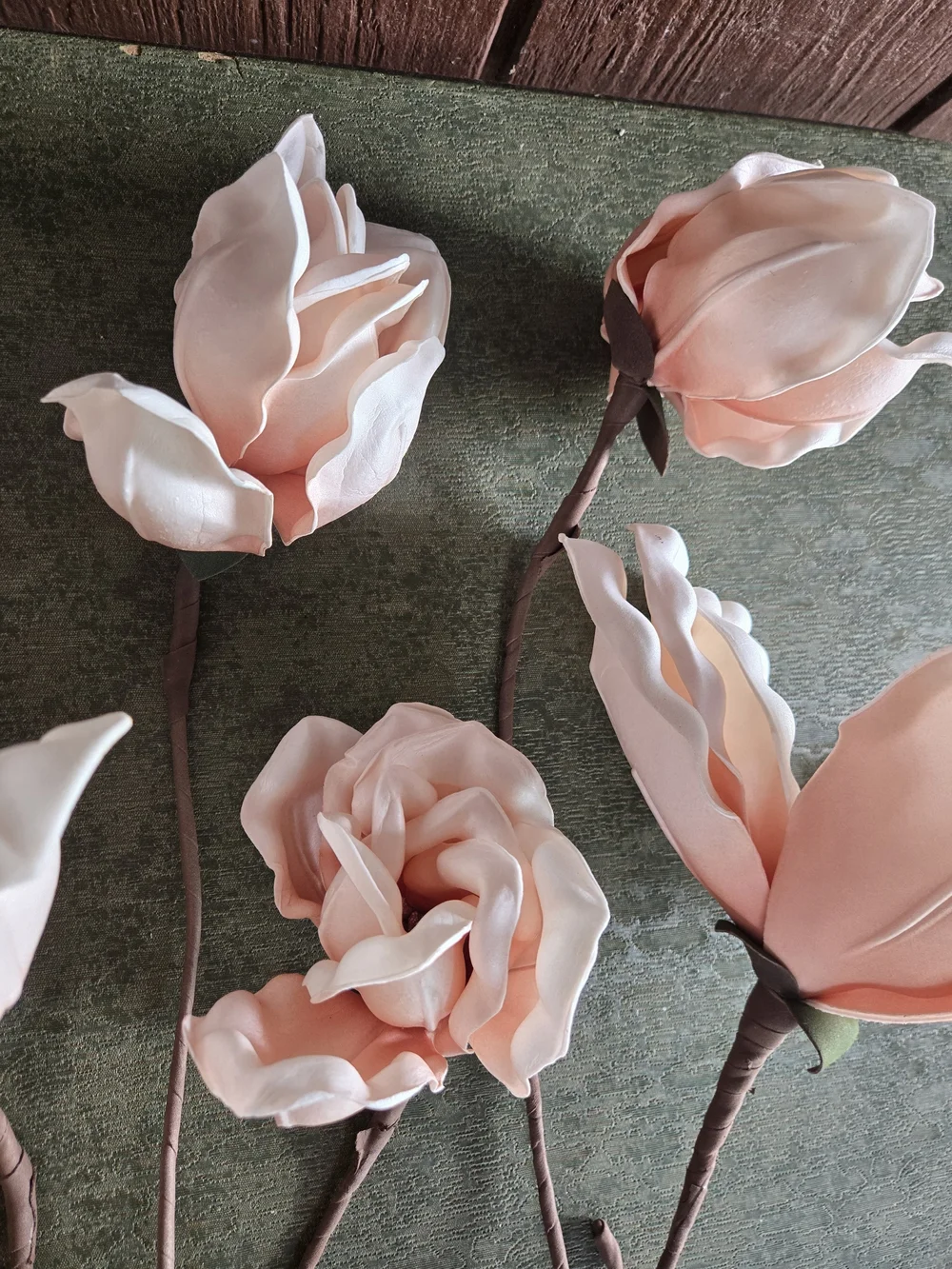 Soft Pink Magnolia Stem Set of 6